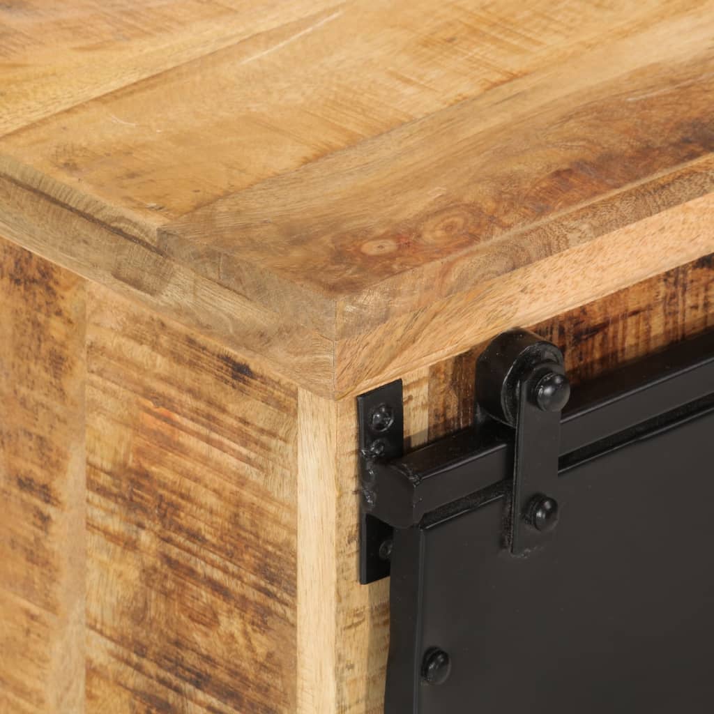 Příborník 80 X 30 X 55 Cm Masivní Hrubé Mangovníkové Dřevo