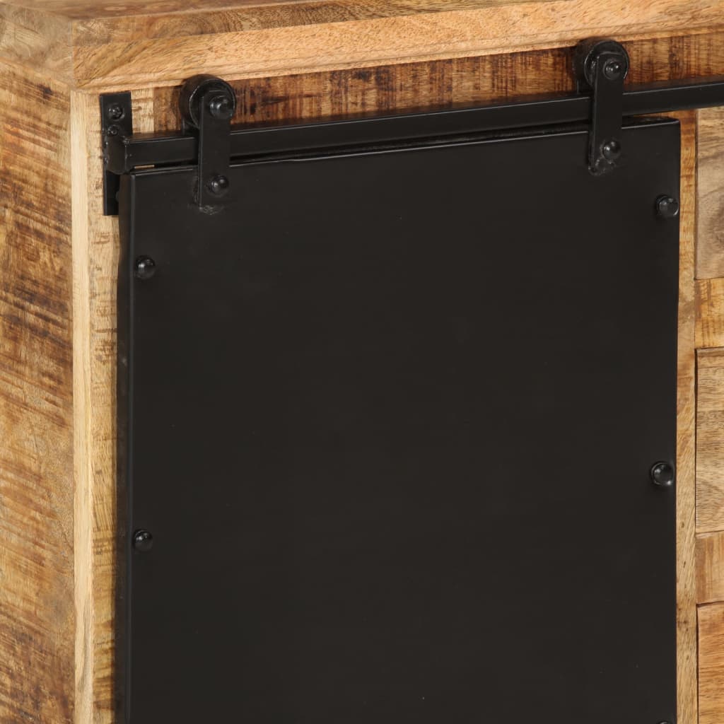 Příborník 80 X 30 X 55 Cm Masivní Hrubé Mangovníkové Dřevo