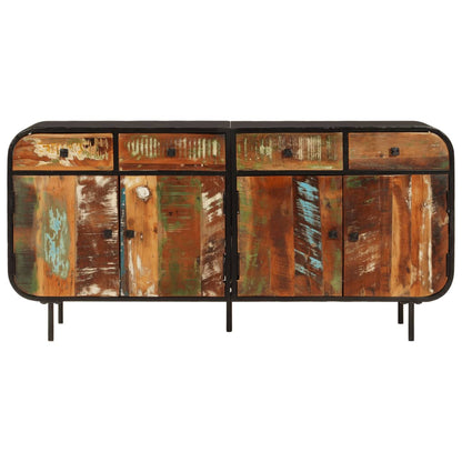 Příborník 140 X 35 X 70 Cm Masivní Recyklované Dřevo A Kov