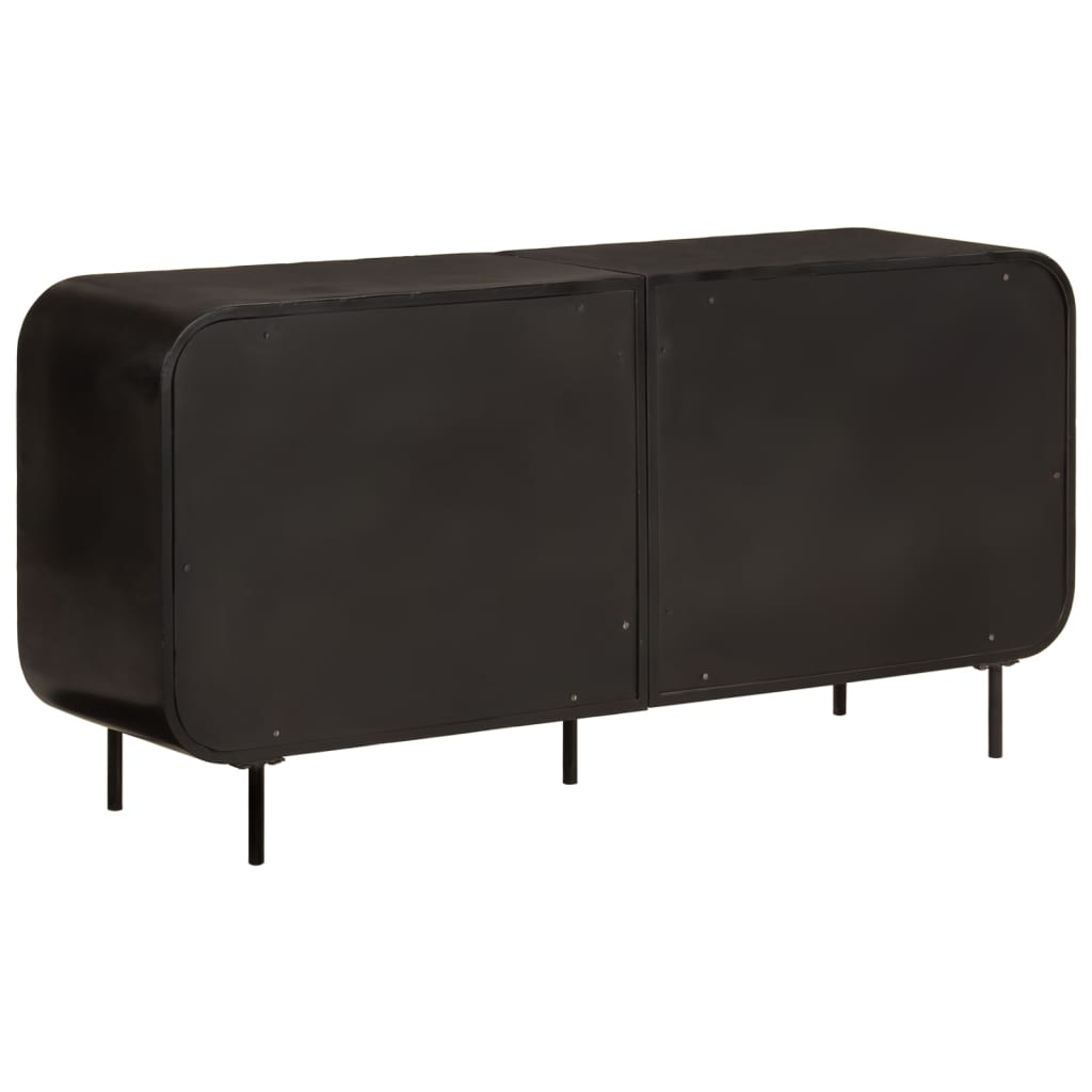 Příborník 140 X 35 X 70 Cm Masivní Recyklované Dřevo A Kov