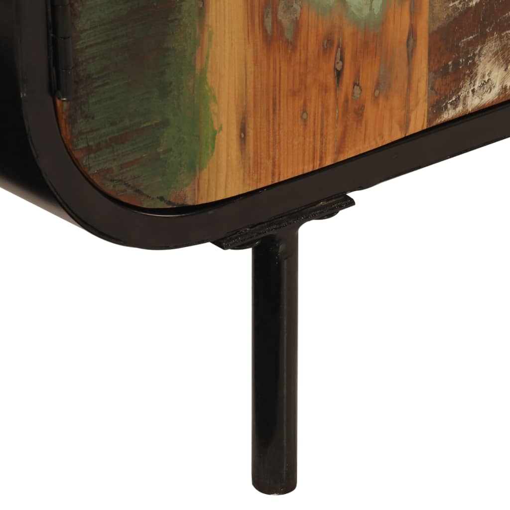 Příborník 140 X 35 X 70 Cm Masivní Recyklované Dřevo A Kov
