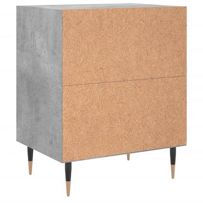 Noční Stolky 2 Ks Betonově Šedé 40X30X50 Cm Kompozitní Dřevo