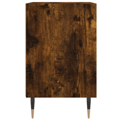 Noční Stolky 2 Ks Kouřový Dub 40 X 30 X 50 Cm Kompozitní Dřevo