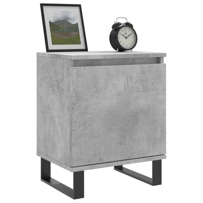 Noční Stolky 2 Ks Betonově Šedé 40X30X50 Cm Kompozitní Dřevo