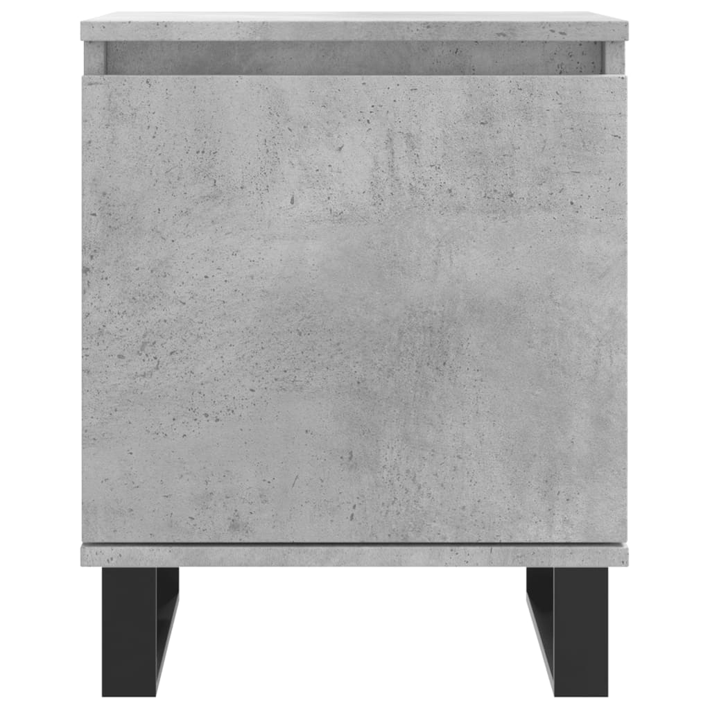 Noční Stolky 2 Ks Betonově Šedé 40X30X50 Cm Kompozitní Dřevo