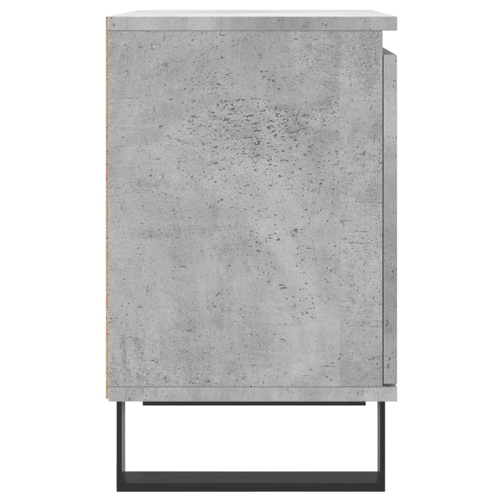 Noční Stolky 2 Ks Betonově Šedé 40X30X50 Cm Kompozitní Dřevo