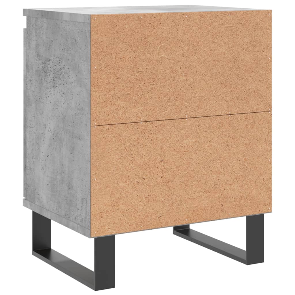 Noční Stolky 2 Ks Betonově Šedé 40X30X50 Cm Kompozitní Dřevo