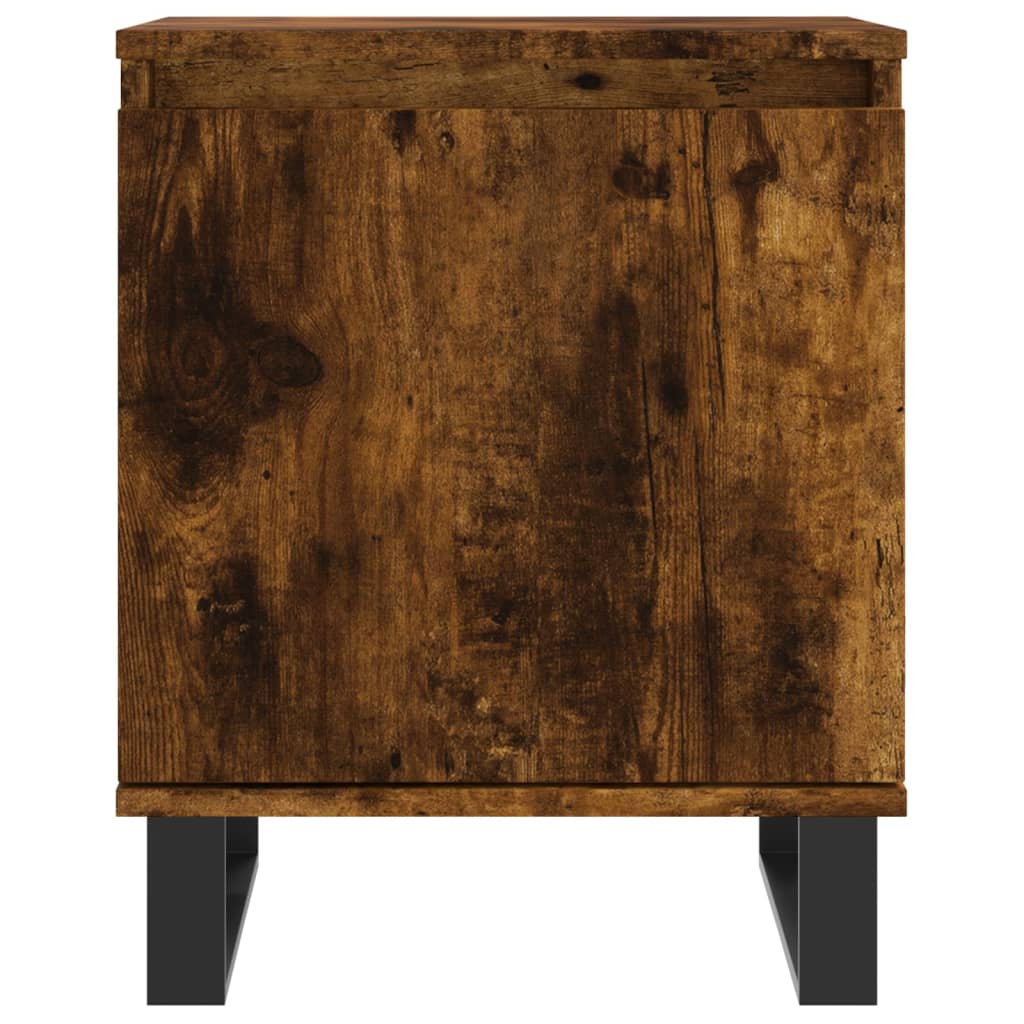 Noční Stolky 2 Ks Kouřový Dub 40 X 30 X 50 Cm Kompozitní Dřevo