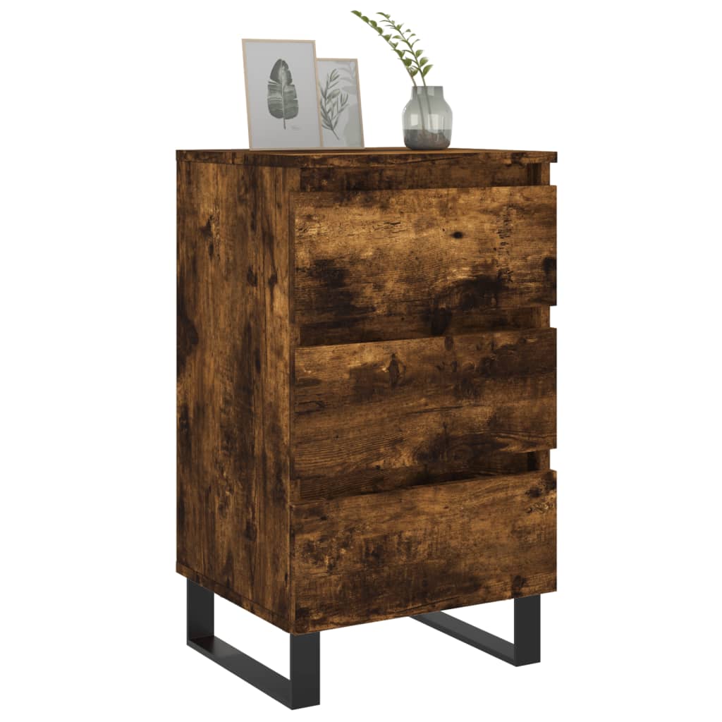 Noční Stolky 2 Ks 44 X 35 X 69 Cm Kompozitní Dřevo