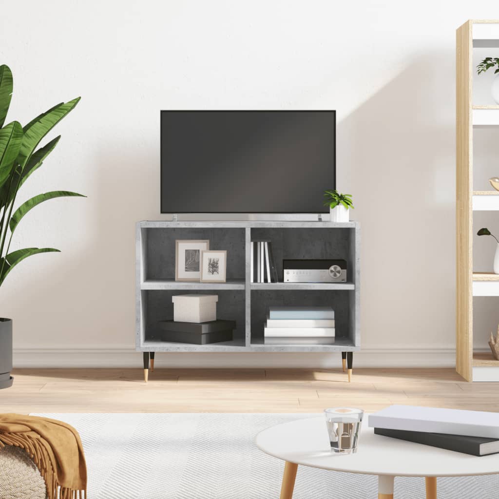 Tv Skříňka Šedá Sonoma 69,5 X 30 X 50 Cm Kompozitní Dřevo