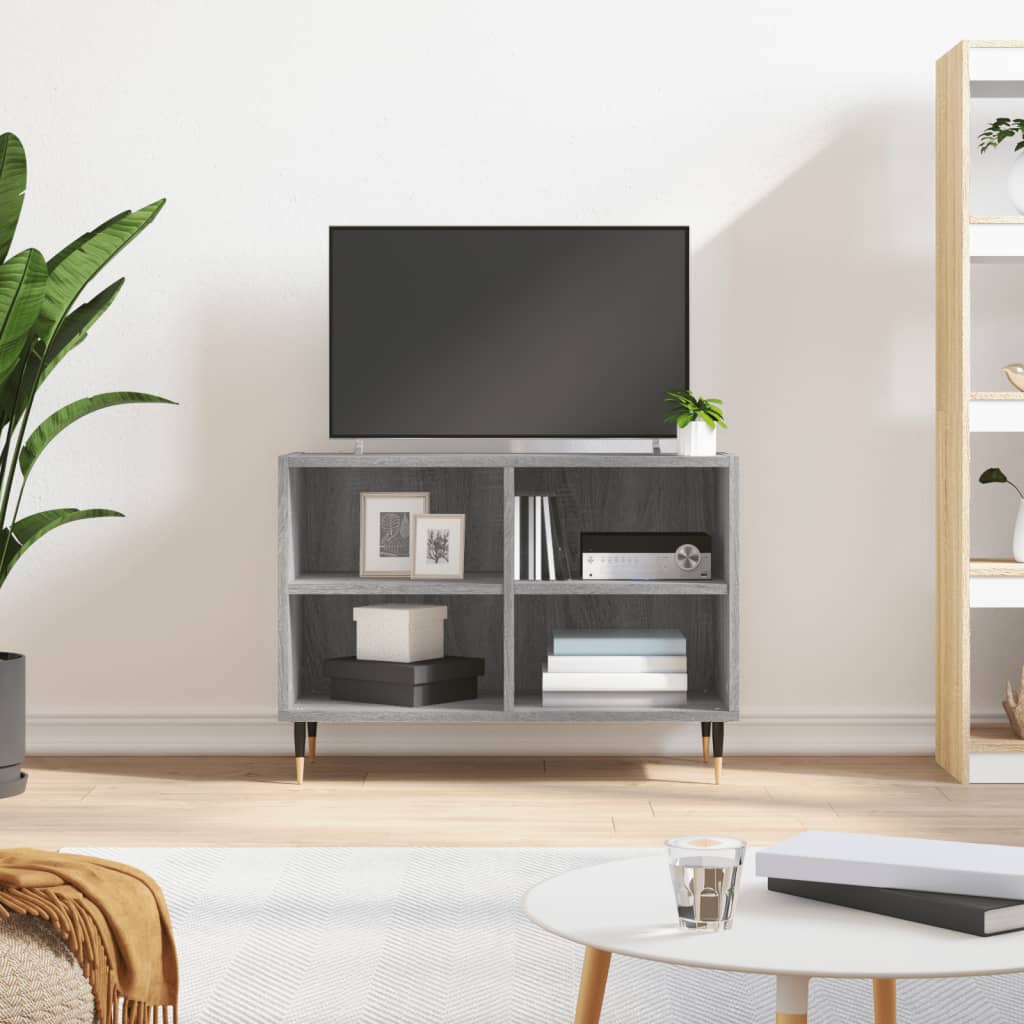 Tv Skříňka Šedá Sonoma 69,5 X 30 X 50 Cm Kompozitní Dřevo