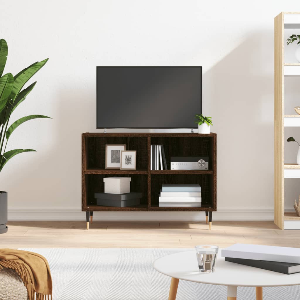 Tv Skříňka Šedá Sonoma 69,5 X 30 X 50 Cm Kompozitní Dřevo