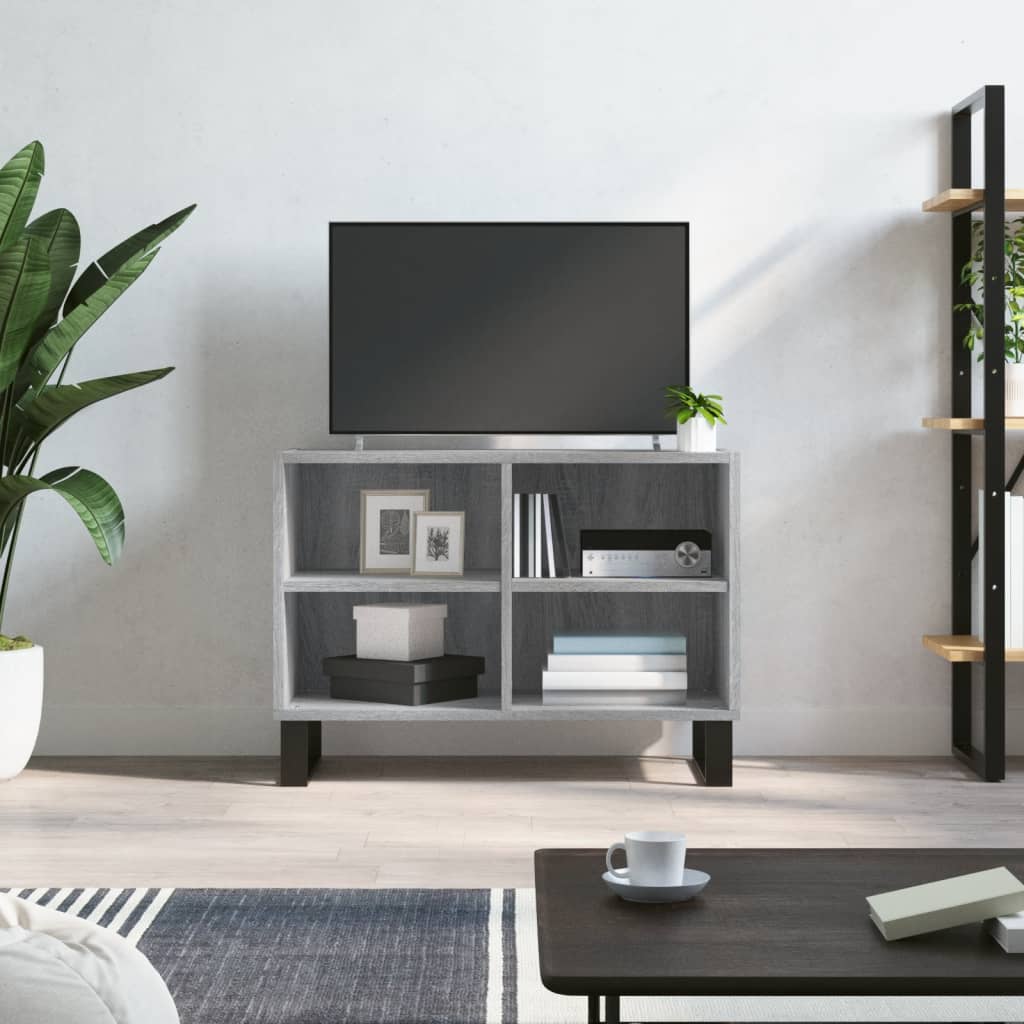 Tv Skříňka Šedá Sonoma 69,5 X 30 X 50 Cm Kompozitní Dřevo
