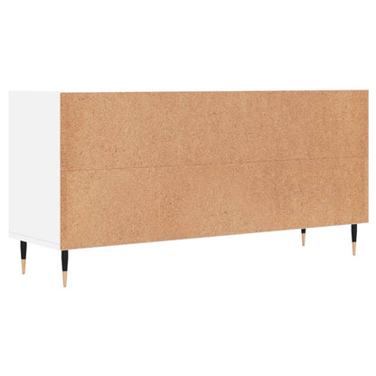 Tv Skříňka Bílá 103,5 X 30 X 50 Cm Kompozitní Dřevo