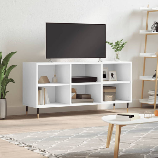 Tv Skříňka Bílá 103,5 X 30 X 50 Cm Kompozitní Dřevo