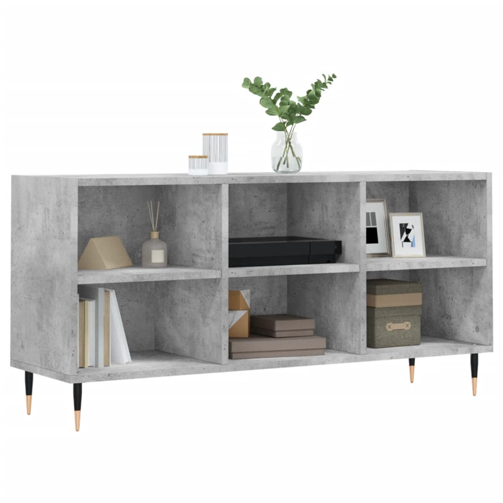 Tv Skříňka Betonově Šedá 103,5 X 30 X 50 Cm Kompozitní Dřevo