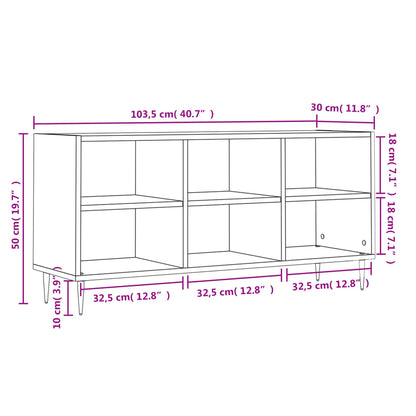 Tv Skříňka Betonově Šedá 103,5 X 30 X 50 Cm Kompozitní Dřevo