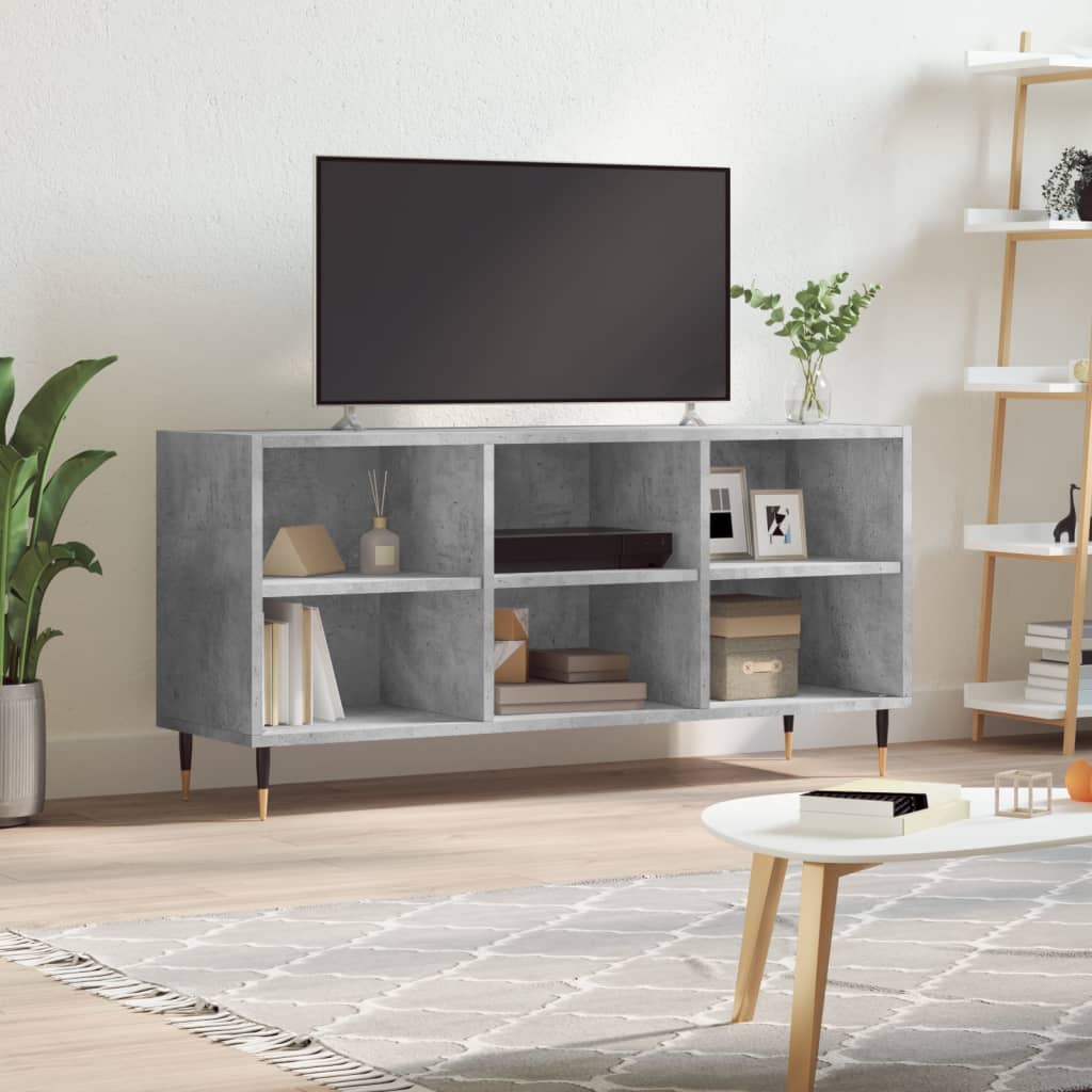 Tv Skříňka Betonově Šedá 103,5 X 30 X 50 Cm Kompozitní Dřevo