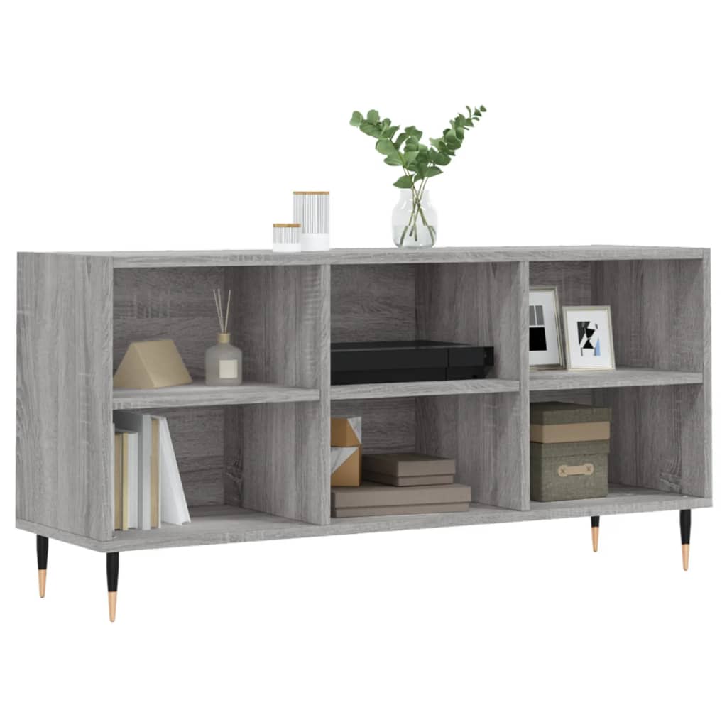 Tv Skříňka Šedá Sonoma 103,5 X 30 X 50 Cm Kompozitní Dřevo