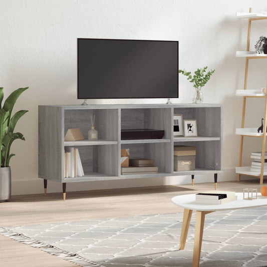 Tv Skříňka Šedá Sonoma 103,5 X 30 X 50 Cm Kompozitní Dřevo
