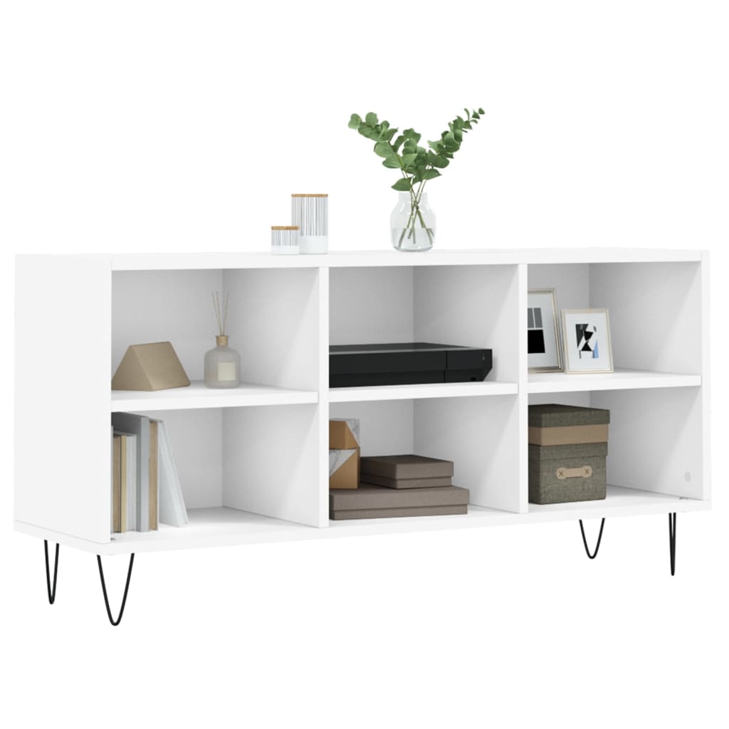 Tv Skříňka Bílá 103,5 X 30 X 50 Cm Kompozitní Dřevo