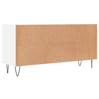 Tv Skříňka Bílá 103,5 X 30 X 50 Cm Kompozitní Dřevo
