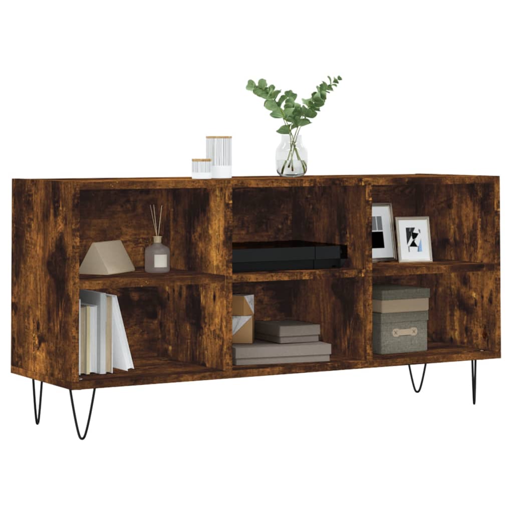 Tv Skříňka Kouřový Dub 103,5 X 30 X 50 Cm Kompozitní Dřevo