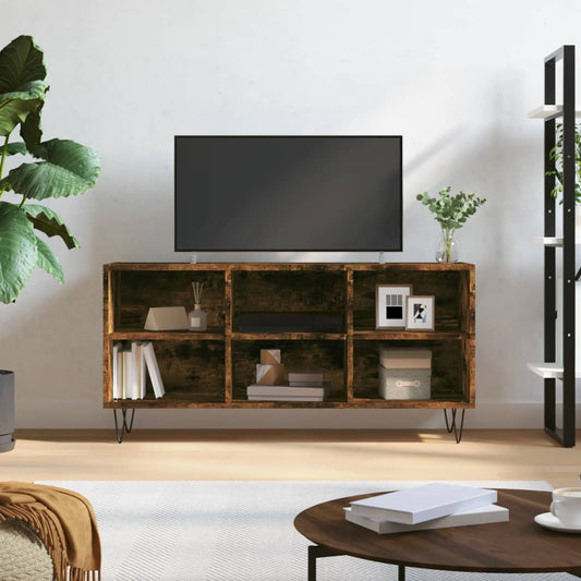 Tv Skříňka Kouřový Dub 103,5 X 30 X 50 Cm Kompozitní Dřevo