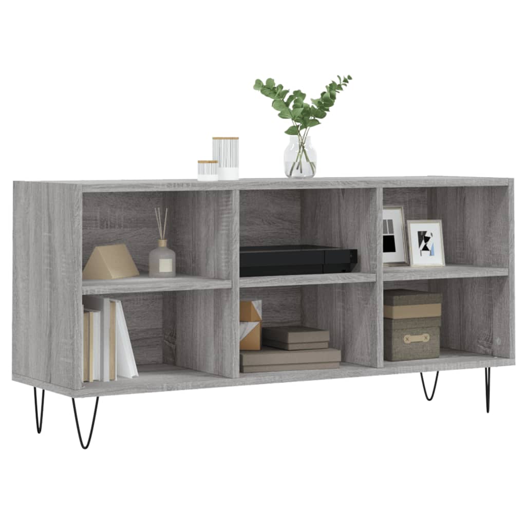 Tv Skříňka Šedá Sonoma 103,5 X 30 X 50 Cm Kompozitní Dřevo