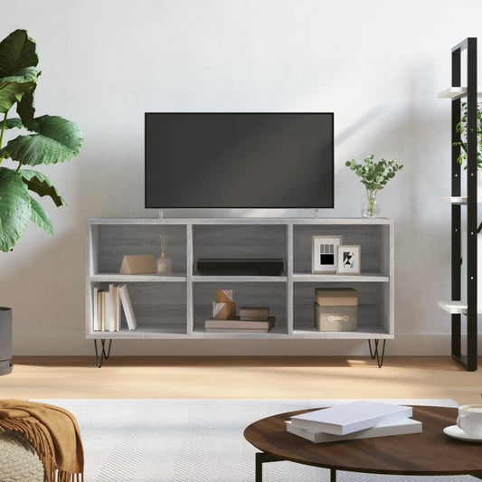 Tv Skříňka Šedá Sonoma 103,5 X 30 X 50 Cm Kompozitní Dřevo