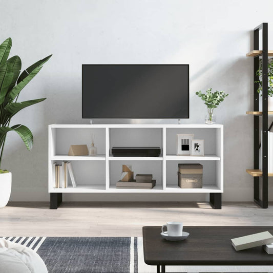 Tv Skříňka Bílá 103,5 X 30 X 50 Cm Kompozitní Dřevo