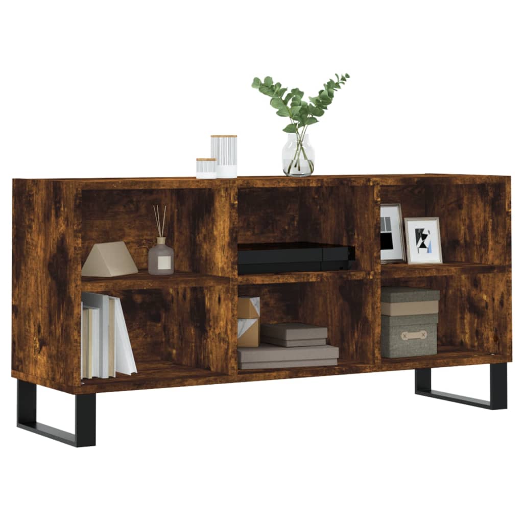 Tv Skříňka Kouřový Dub 103,5 X 30 X 50 Cm Kompozitní Dřevo