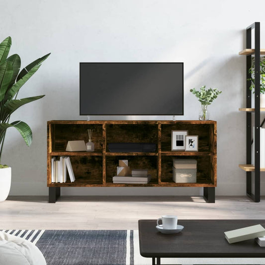 Tv Skříňka Kouřový Dub 103,5 X 30 X 50 Cm Kompozitní Dřevo