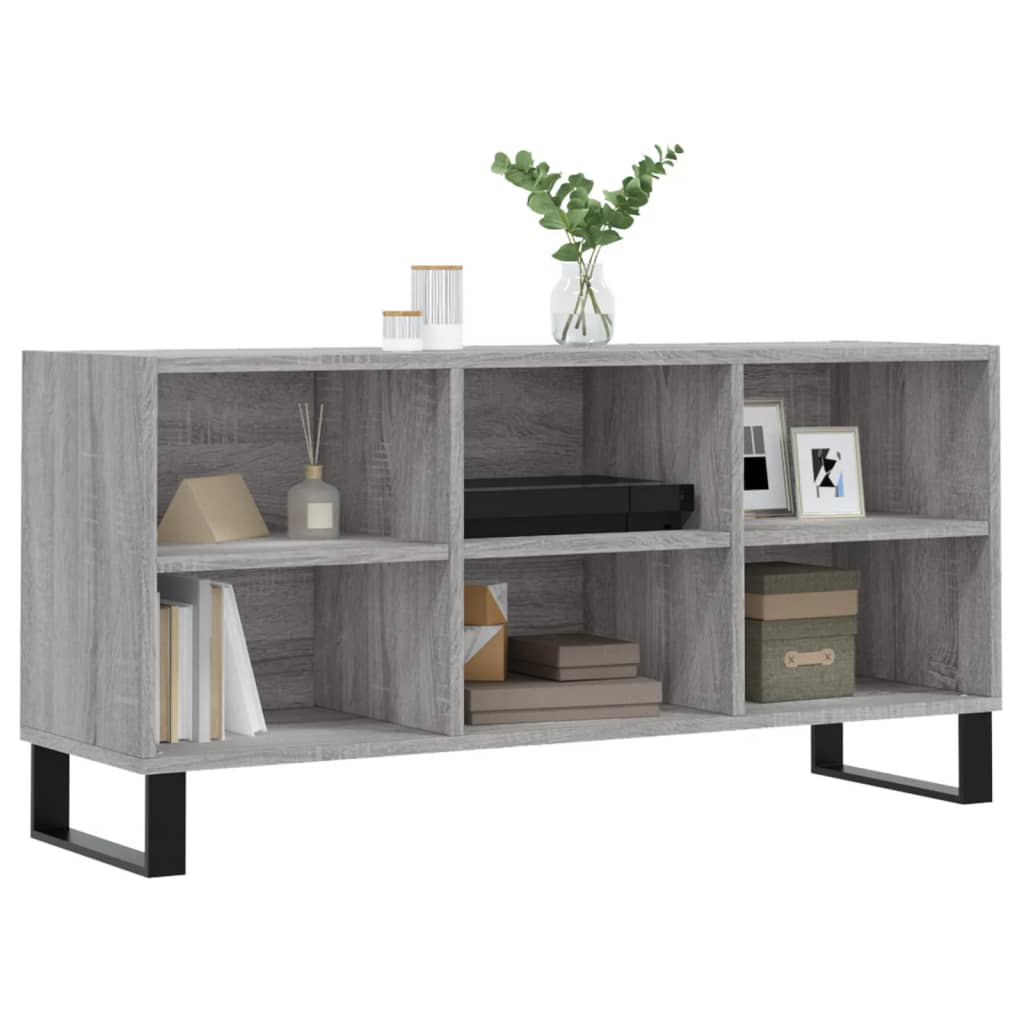 Tv Skříňka Šedá Sonoma 103,5 X 30 X 50 Cm Kompozitní Dřevo