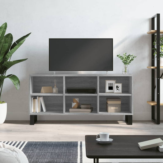 Tv Skříňka Šedá Sonoma 103,5 X 30 X 50 Cm Kompozitní Dřevo