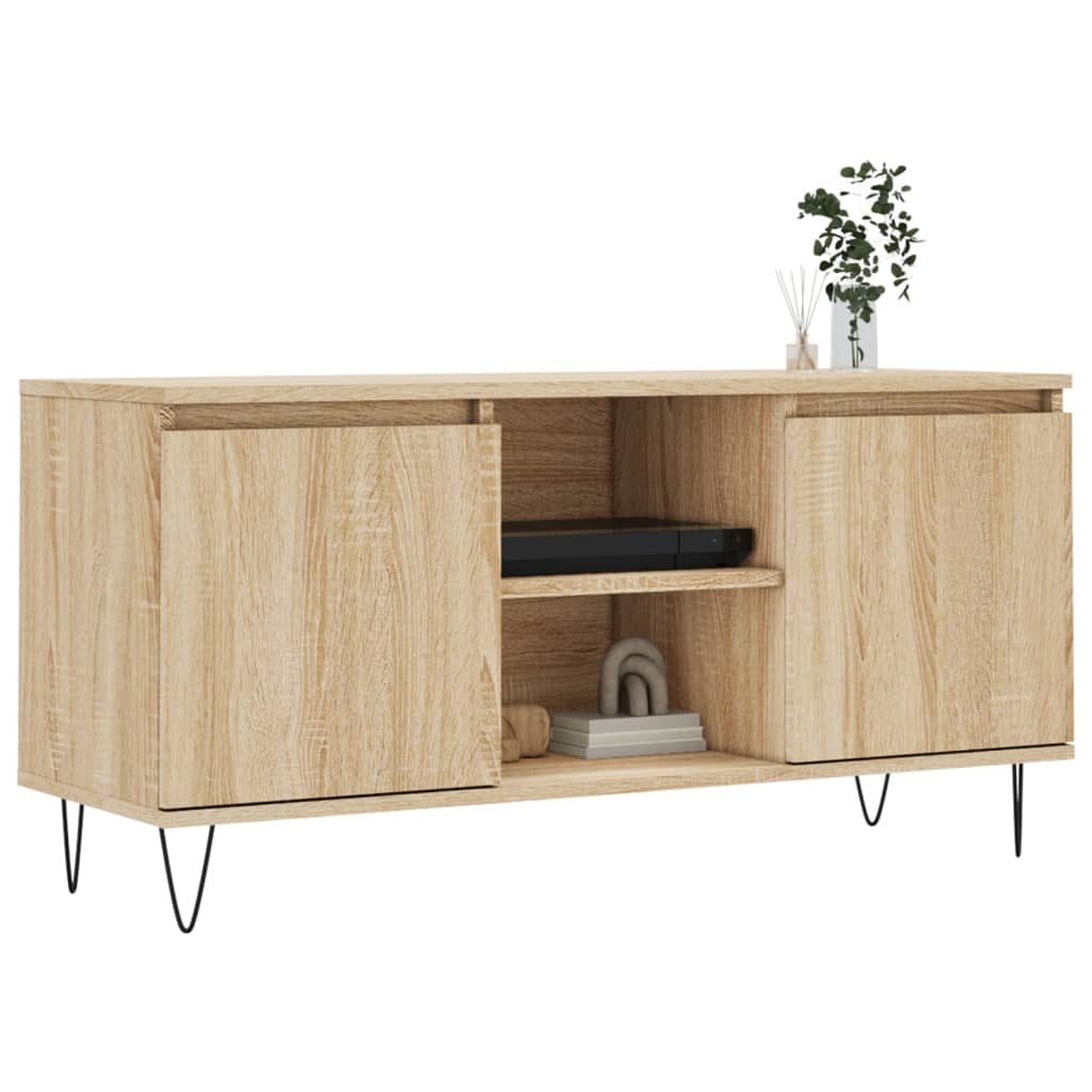 Tv Skříňka Dub Sonoma 104 X 35 X 50 Cm Kompozitní Dřevo