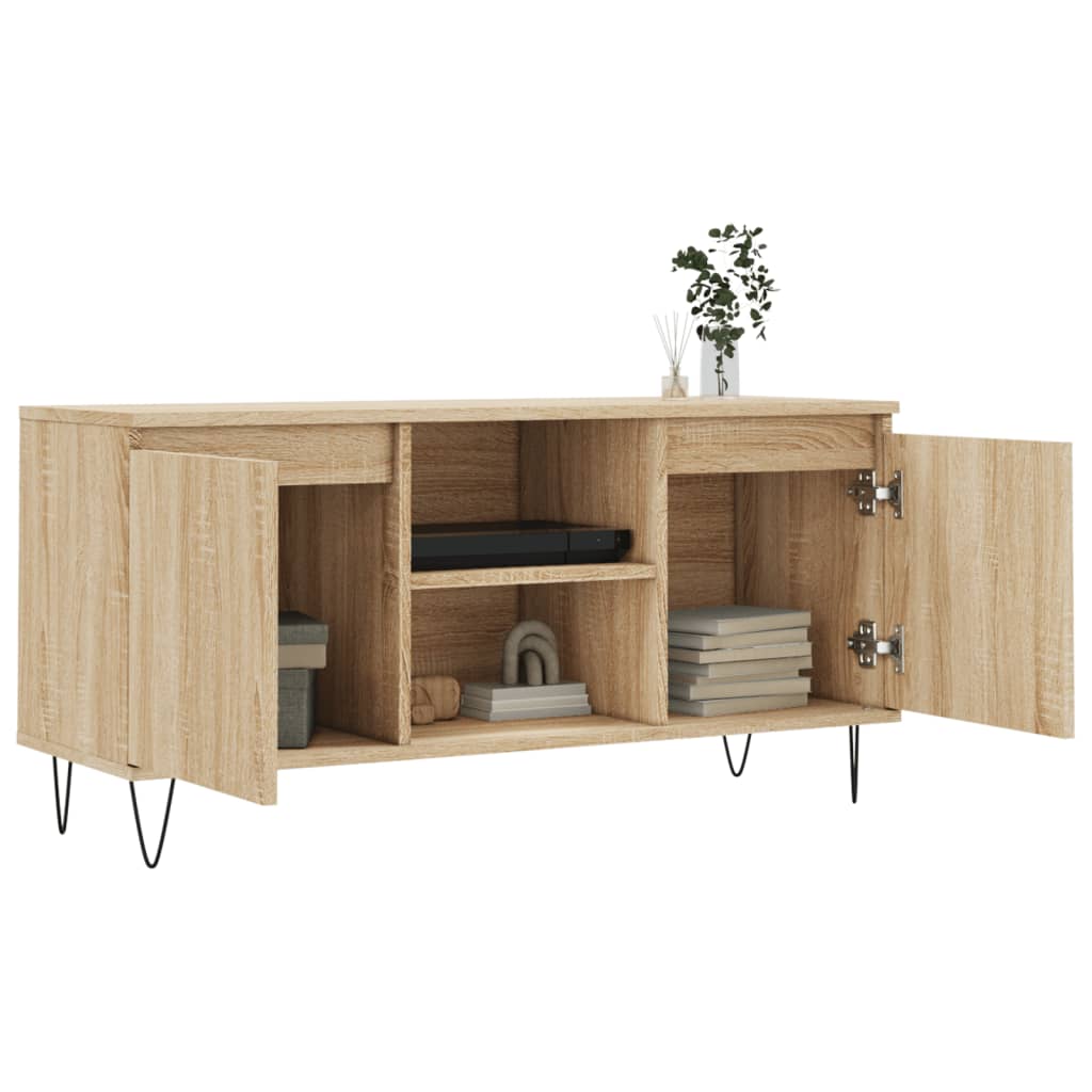 Tv Skříňka Dub Sonoma 104 X 35 X 50 Cm Kompozitní Dřevo
