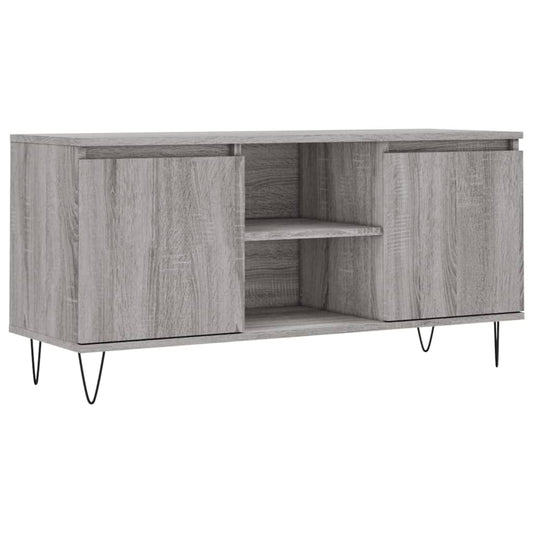 Tv Skříňka Šedá Sonoma 104 X 35 X 50 Cm Kompozitní Dřevo