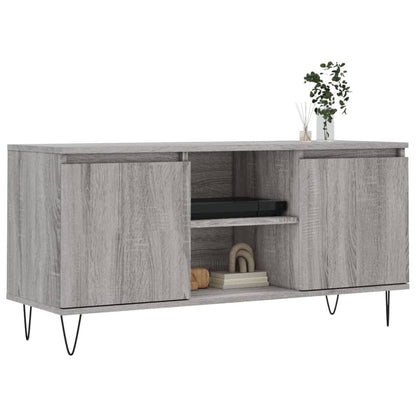 Tv Skříňka Šedá Sonoma 104 X 35 X 50 Cm Kompozitní Dřevo