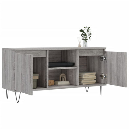 Tv Skříňka Šedá Sonoma 104 X 35 X 50 Cm Kompozitní Dřevo