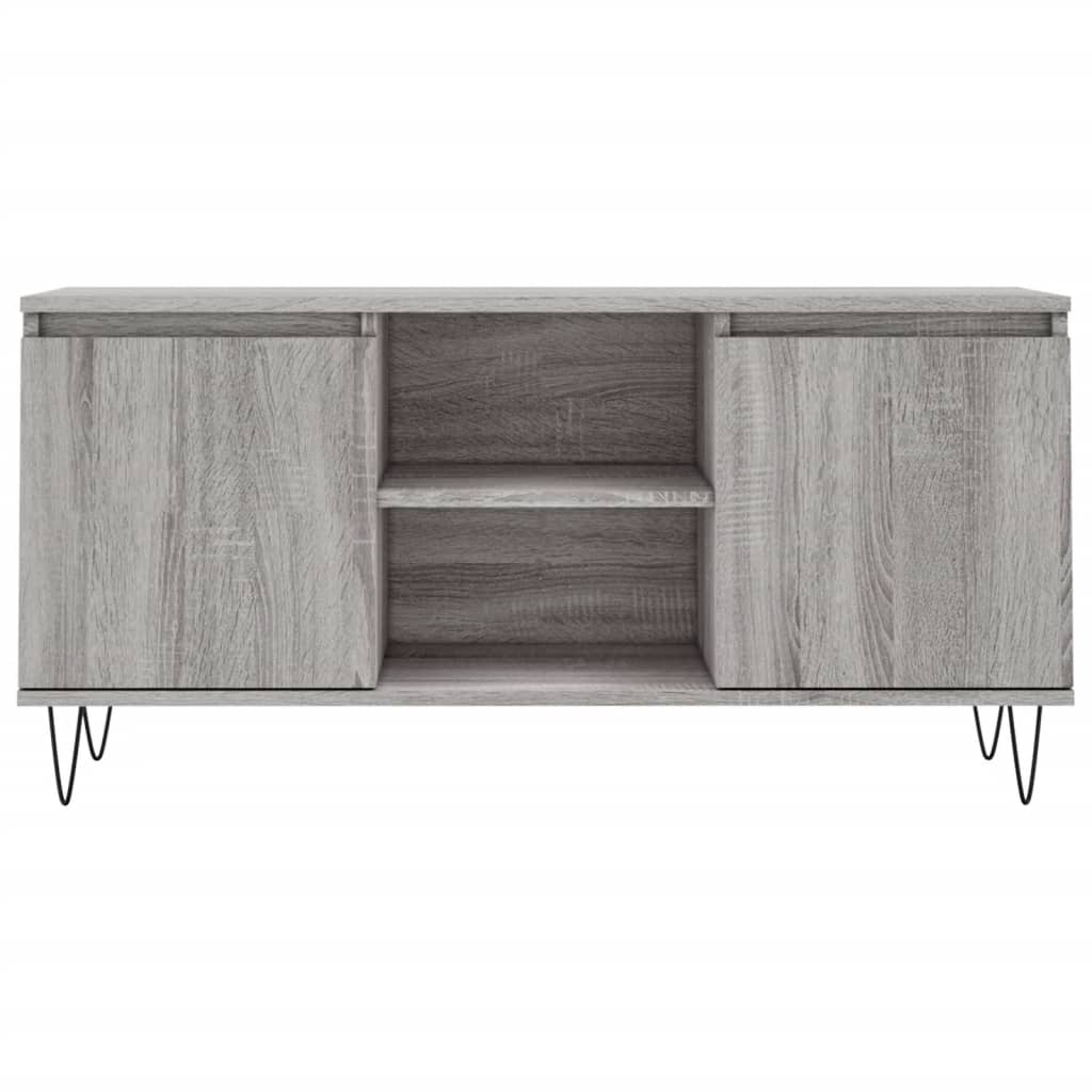 Tv Skříňka Šedá Sonoma 104 X 35 X 50 Cm Kompozitní Dřevo