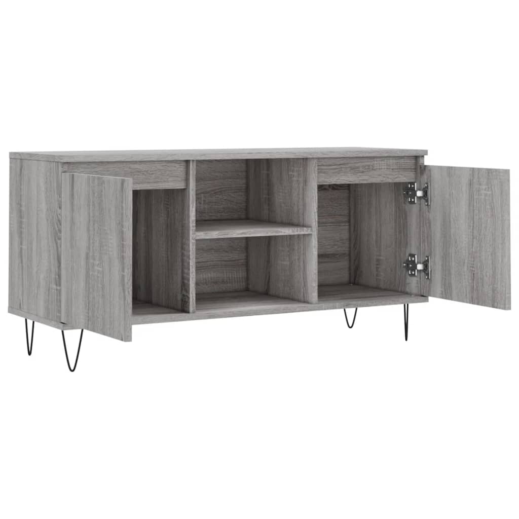 Tv Skříňka Šedá Sonoma 104 X 35 X 50 Cm Kompozitní Dřevo