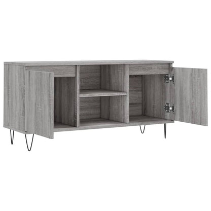 Tv Skříňka Šedá Sonoma 104 X 35 X 50 Cm Kompozitní Dřevo