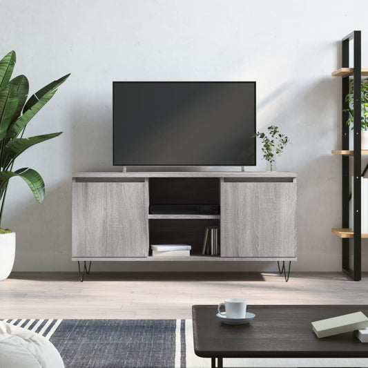 Tv Skříňka Šedá Sonoma 104 X 35 X 50 Cm Kompozitní Dřevo