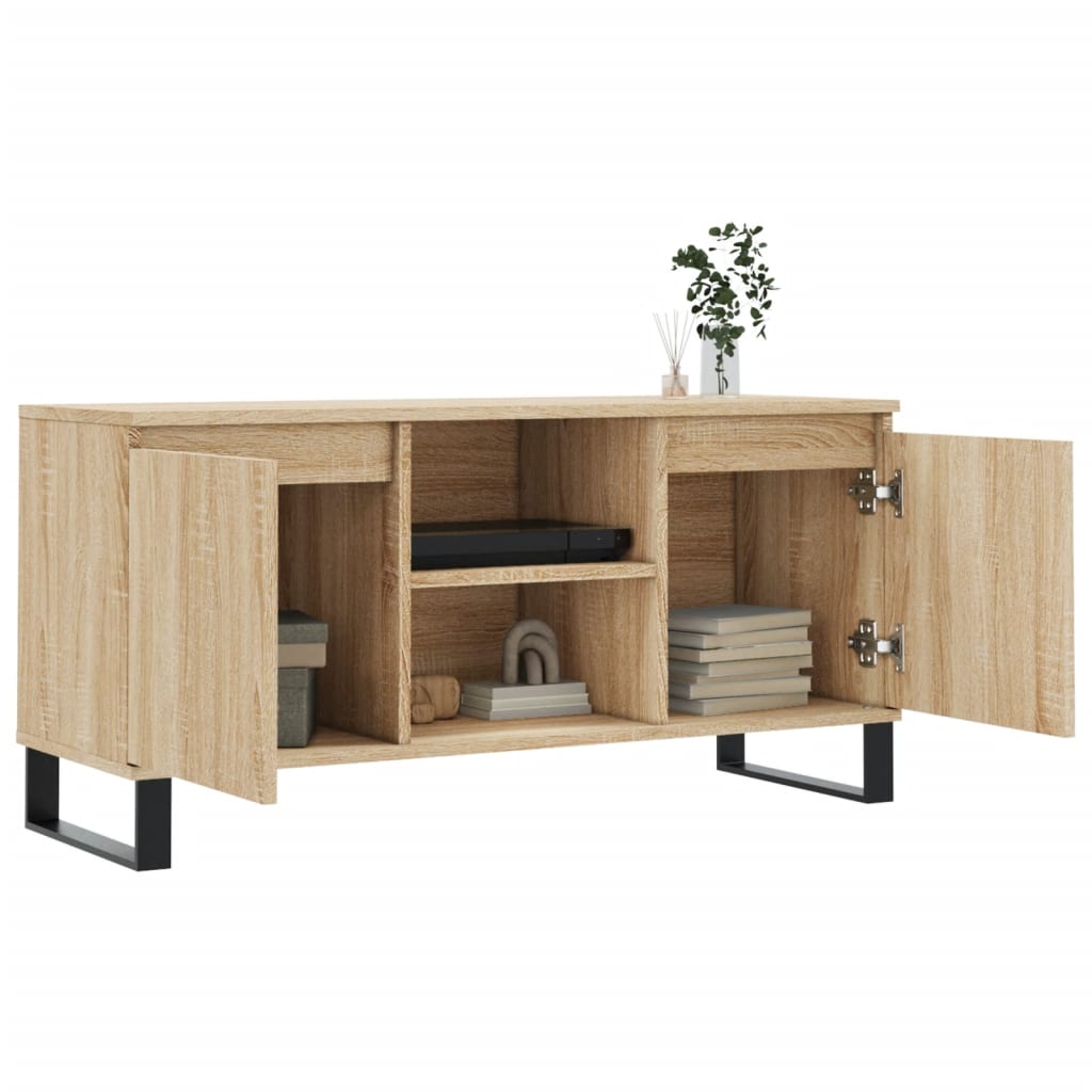 Tv Skříňka Dub Sonoma 104 X 35 X 50 Cm Kompozitní Dřevo