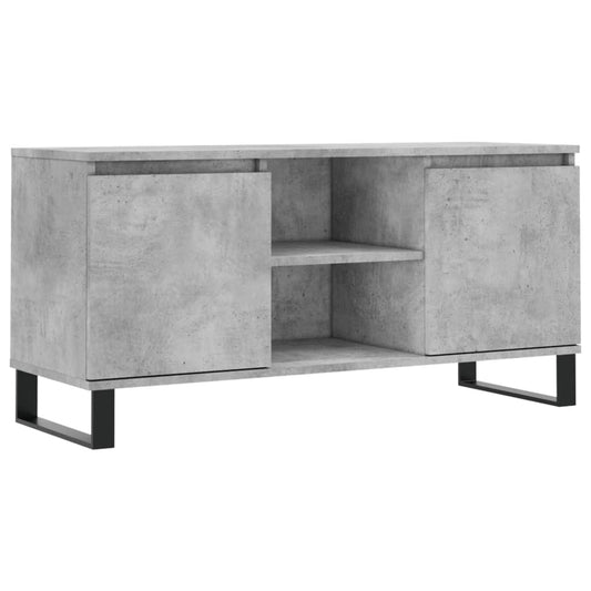 Tv Skříňka Betonově Šedá 104 X 35 X 50 Cm Kompozitní Dřevo