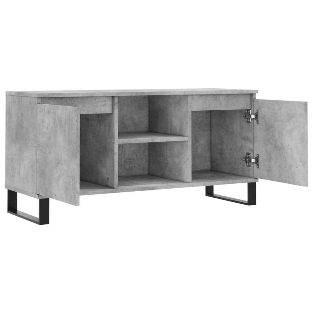 Tv Skříňka Betonově Šedá 104 X 35 X 50 Cm Kompozitní Dřevo