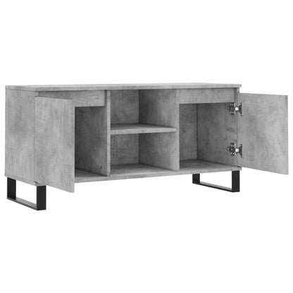 Tv Skříňka Betonově Šedá 104 X 35 X 50 Cm Kompozitní Dřevo
