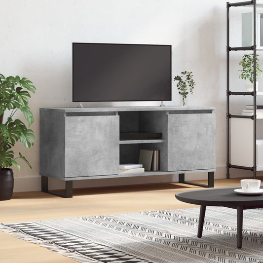 Tv Skříňka Betonově Šedá 104 X 35 X 50 Cm Kompozitní Dřevo