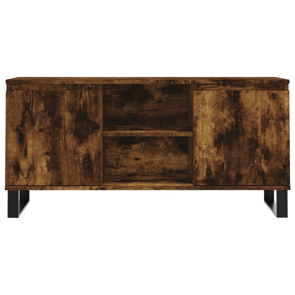 Tv Skříňka Kouřový Dub 104 X 35 X 50 Cm Kompozitní Dřevo